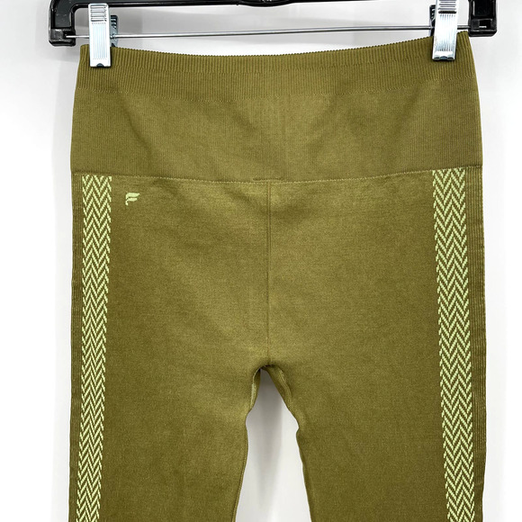 Fabletics High-Waisted Seamless Check Legging Size Small Thyme/Cool Mint Green - Picture 10 of 14